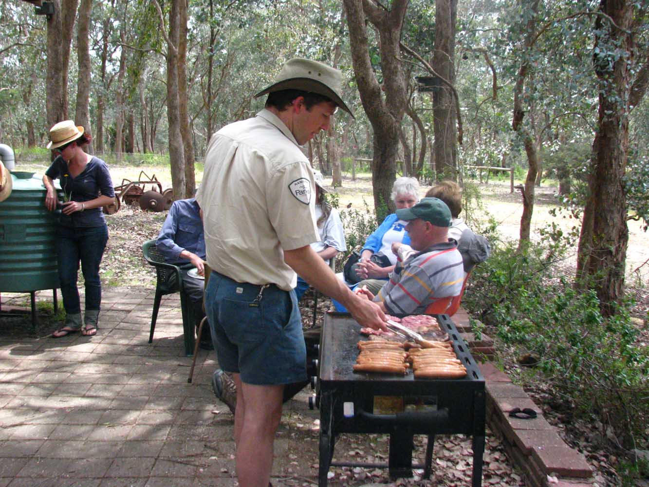 BBQ at the Folly at Pound Bend nursery